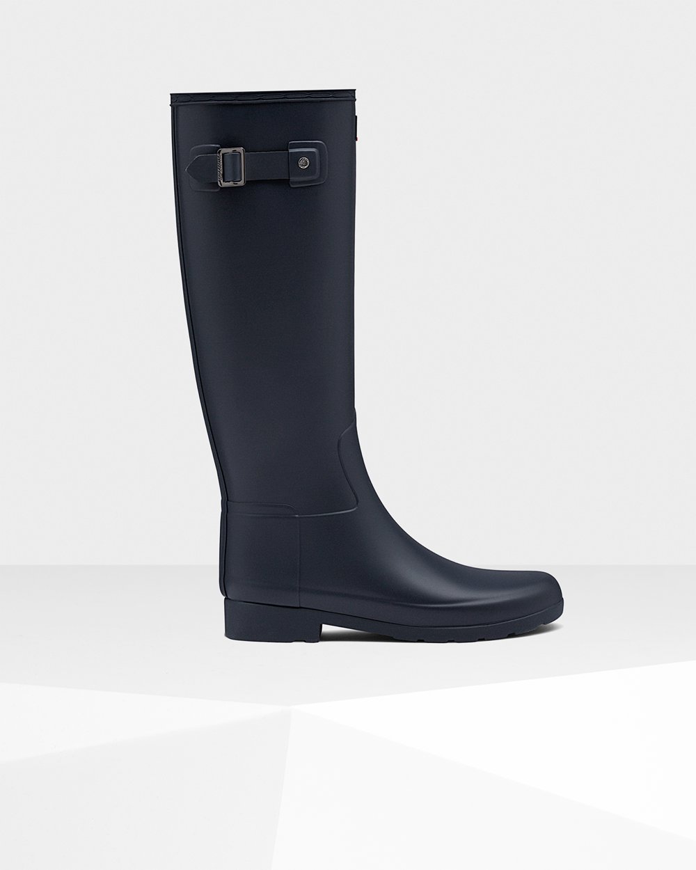 Hunter Mujer Refined Slim Fit - Botas de Lluvia Azul Marino - 069-VSIERA